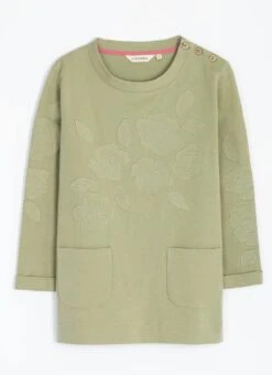 Pure Cotton Applique Sweatshirt -The Edinburgh Woollen Mill 66967pvl 45f75a84183d157