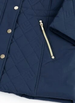 Diamond Quilted Coat With Detachable Hood -The Edinburgh Woollen Mill 67253pvl f1380676e567cc5