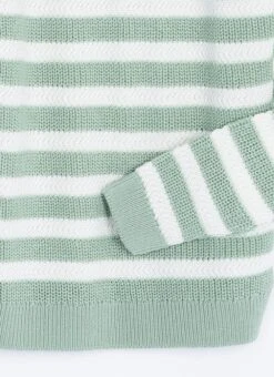 Button Detail Textured Striped Crew Neck Jumper -The Edinburgh Woollen Mill 67286pvl 2782d796ea0eccb
