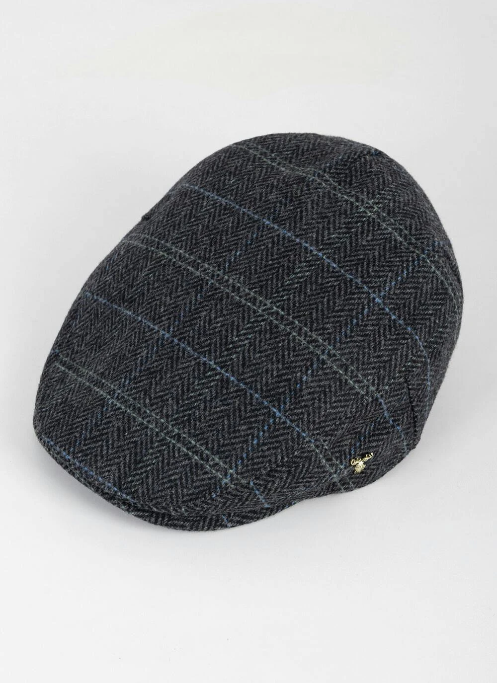 Tweed Flat Cap - Grey Check 2 Tweed Flat Cap - Grey Check - Image 2