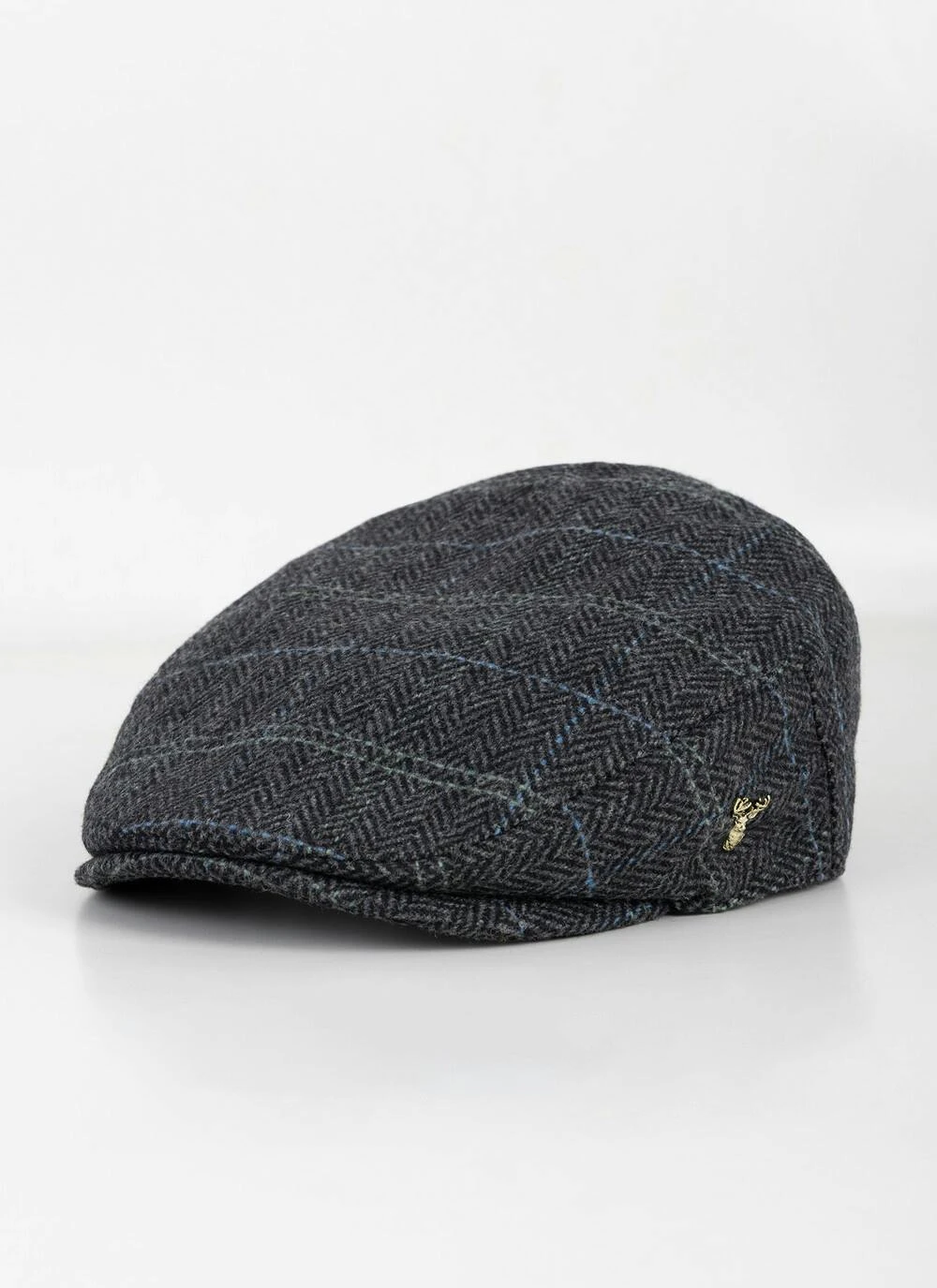 Tweed Flat Cap - Grey Check 1 Tweed Flat Cap - Grey Check
