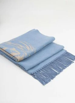 Highland Cow Super Soft Scarf - Blue -The Edinburgh Woollen Mill 67402pvl 8f1f9505724df1e