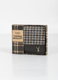Tweed Wallet In Houndstooth Check