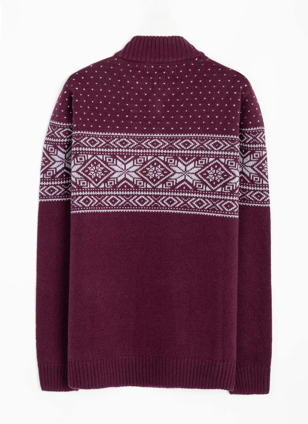 Fairisle Zip Neck Jumper 6 Fairisle Zip Neck Jumper - Image 6
