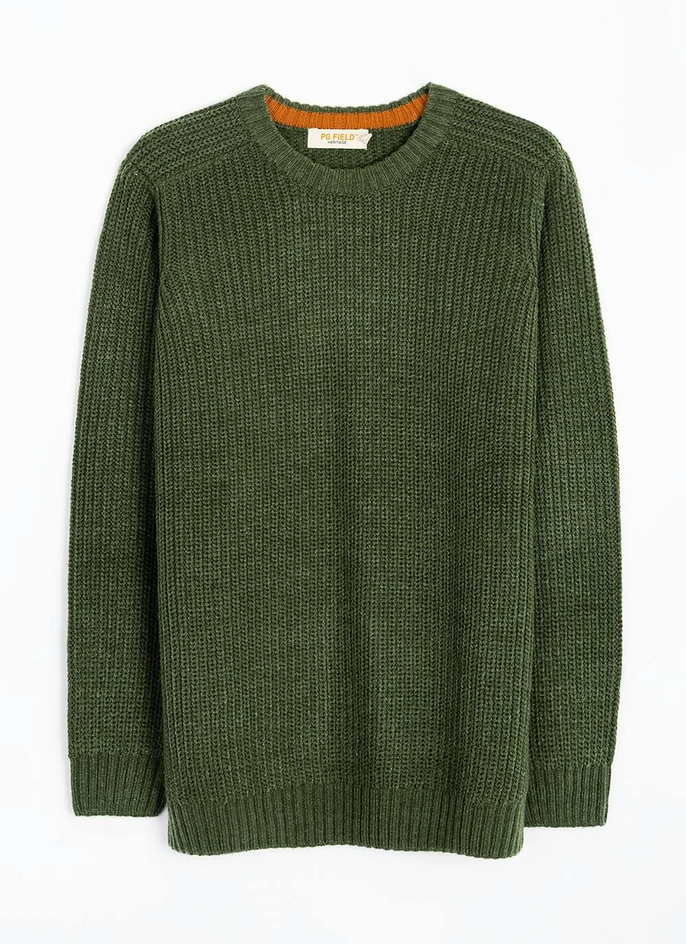 Crew Neck Fisherman Rib Jumper 3 Crew Neck Fisherman Rib Jumper - Image 3