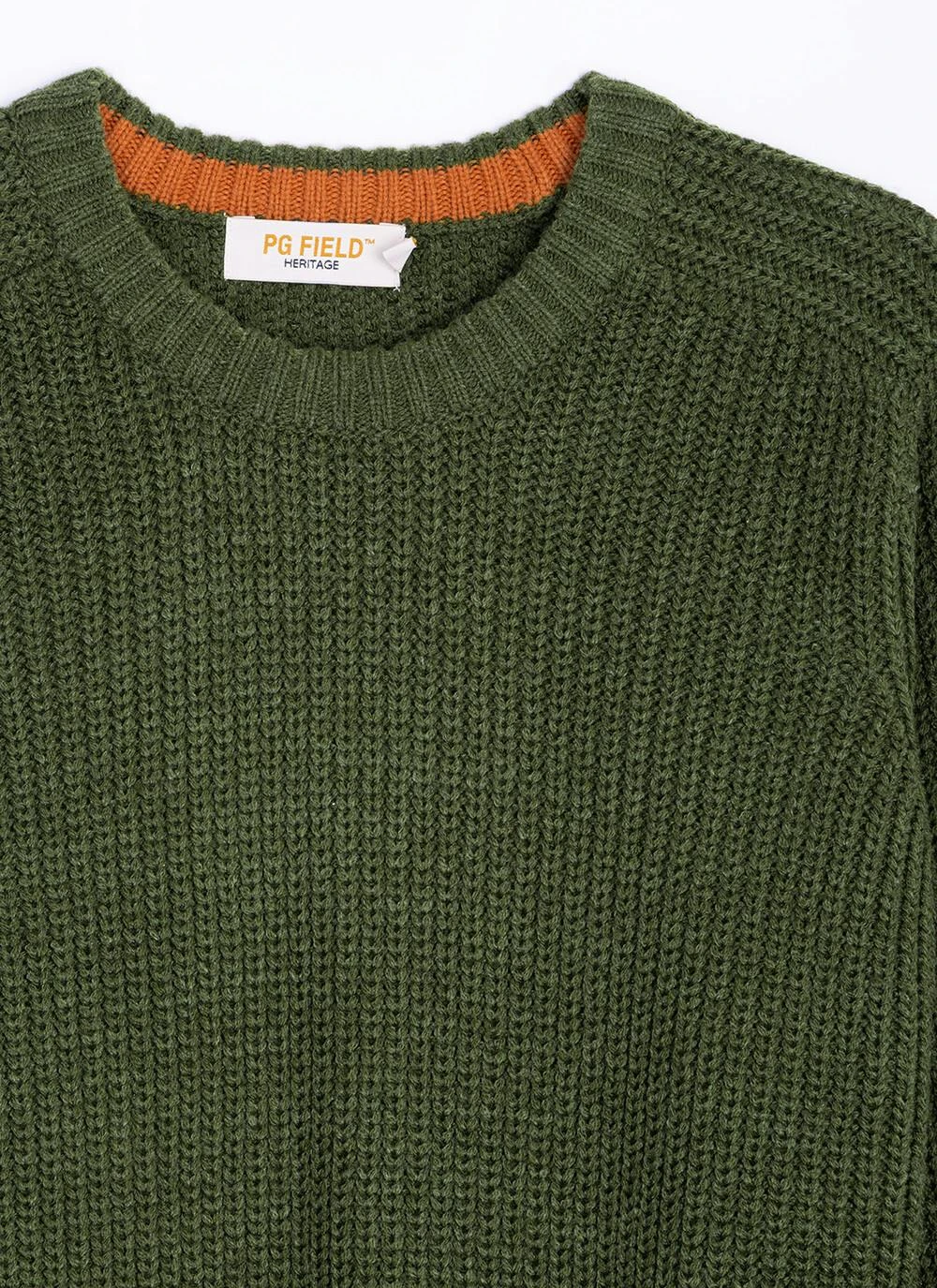 Crew Neck Fisherman Rib Jumper 4 Crew Neck Fisherman Rib Jumper - Image 4