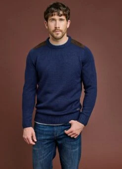 Textured Knit Crew Neck Jumper