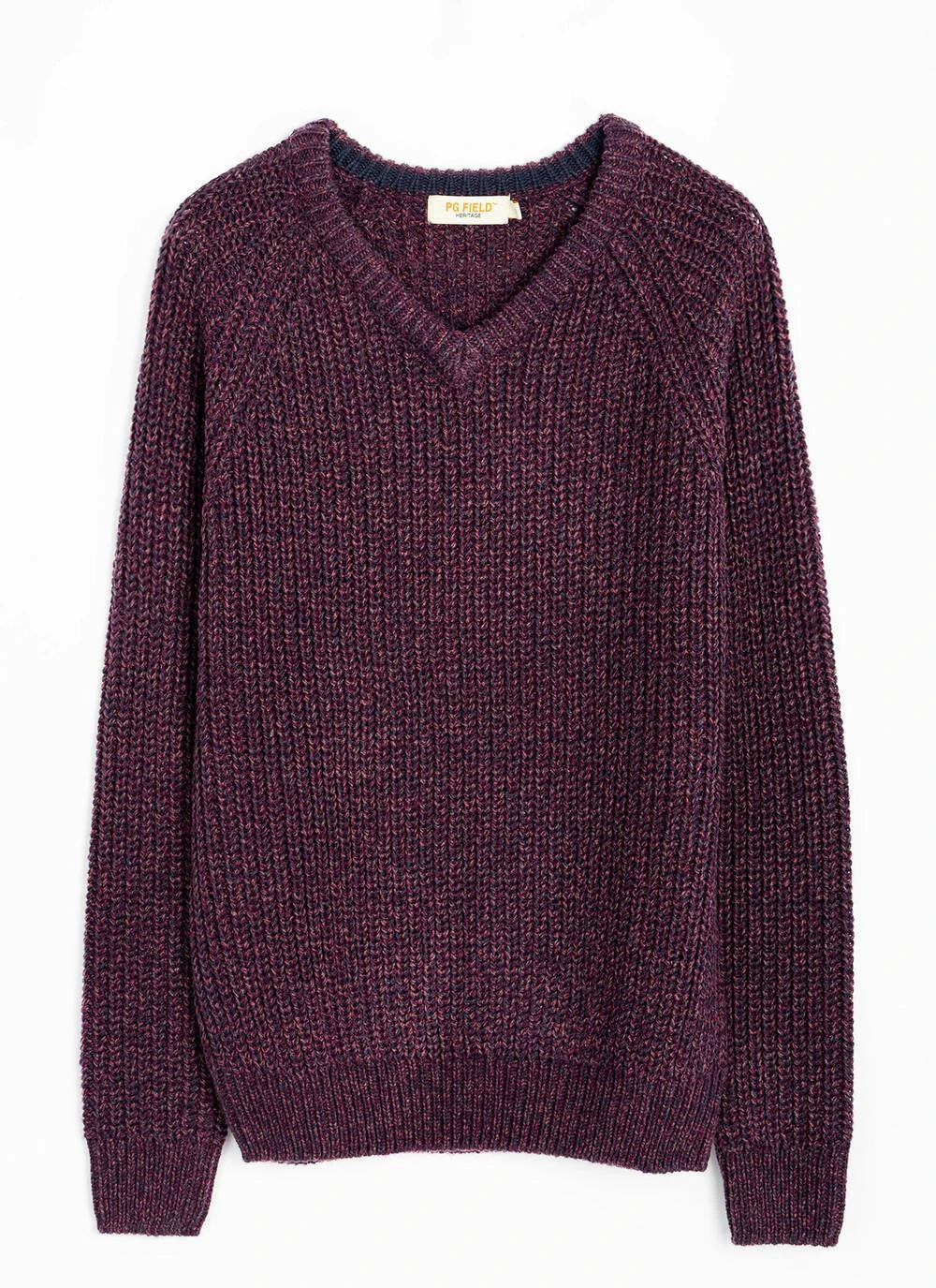 V Neck Fisherman Rib Jumper 3 V Neck Fisherman Rib Jumper - Image 3