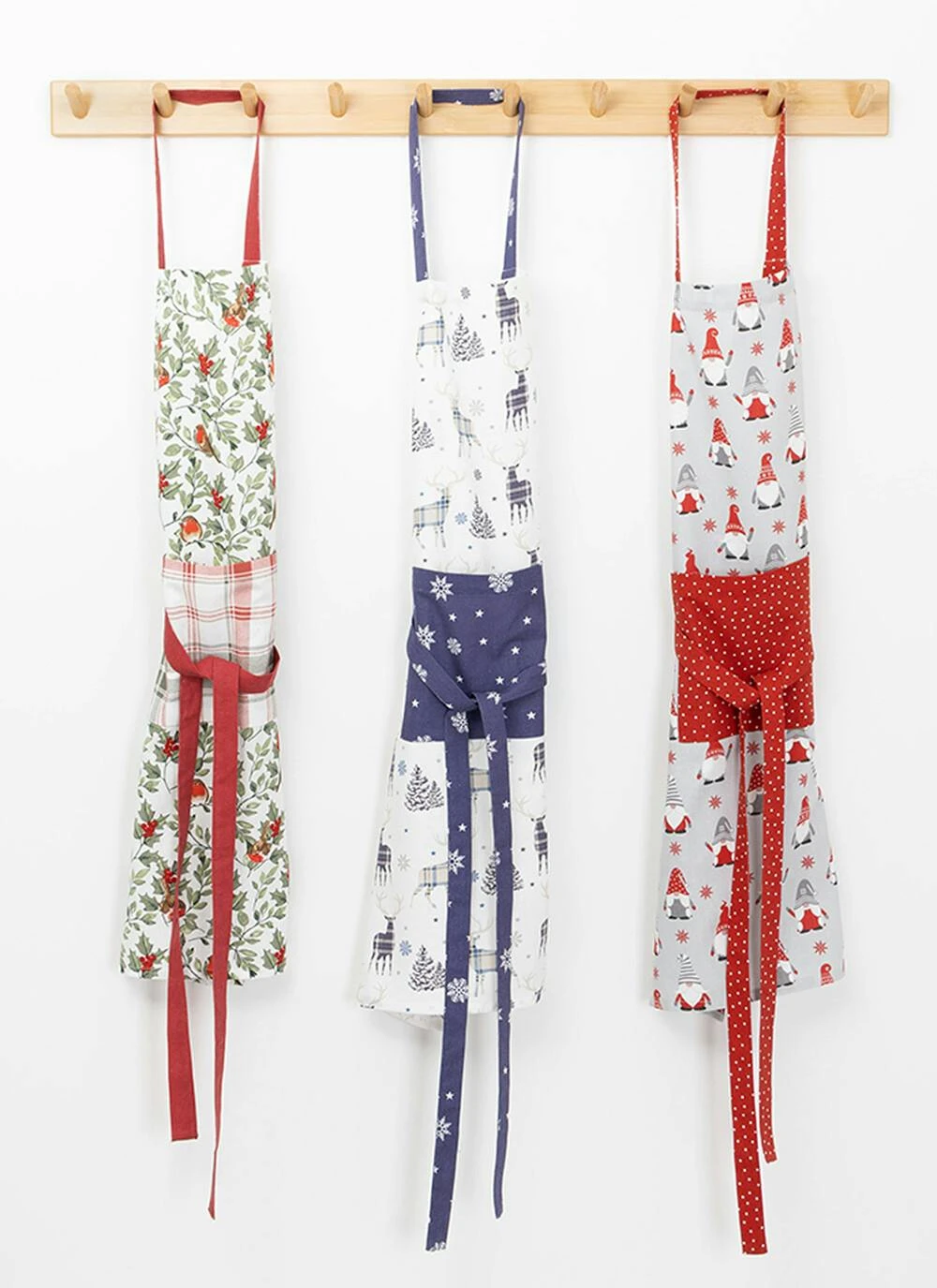 Gonks Print Cotton Grey Apron 2 Gonks Print Cotton Grey Apron - Image 2