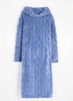 Cosy Fleece Cable Lounge Hoodie 8 Cosy Fleece Cable Lounge Hoodie -The Edinburgh Woollen Mill 68120pvl cd36bd73ef40292