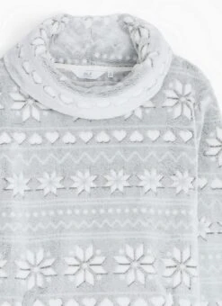 Cosy Fleece Fairisle Cowl Neck Lounger 9 Cosy Fleece Fairisle Cowl Neck Lounger -The Edinburgh Woollen Mill 68126pvl 146892cceb06c51