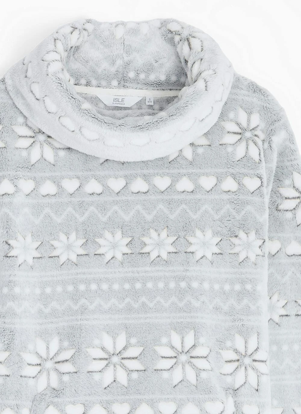 Cosy Fleece Fairisle Cowl Neck Lounger 4 Cosy Fleece Fairisle Cowl Neck Lounger - Image 4