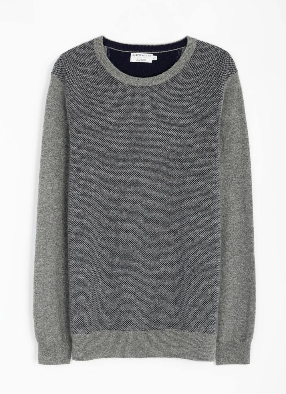 Pure Cashmere Birdseye Crew Neck Jumper 3 Pure Cashmere Birdseye Crew Neck Jumper - Image 3