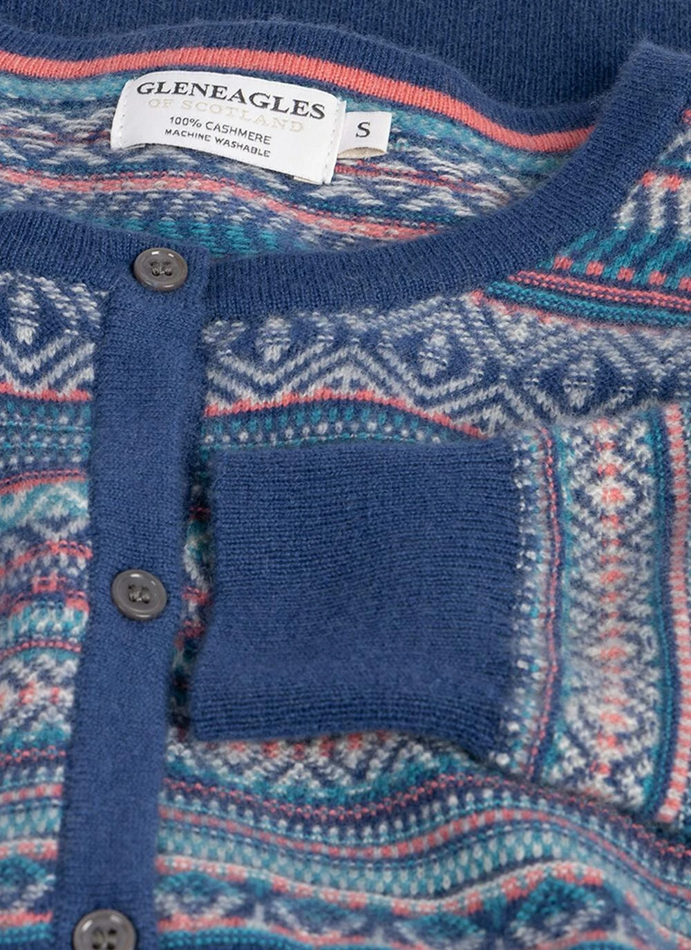 Cashmere Fairisle Cardigan 2 Cashmere Fairisle Cardigan - Image 2