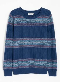 Cashmere Cable Fairisle Jumper