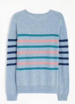 Cashmere Nep Stripe Jumper 5 Cashmere Nep Stripe Jumper -The Edinburgh Woollen Mill 68216pvl 960e4716efb905d