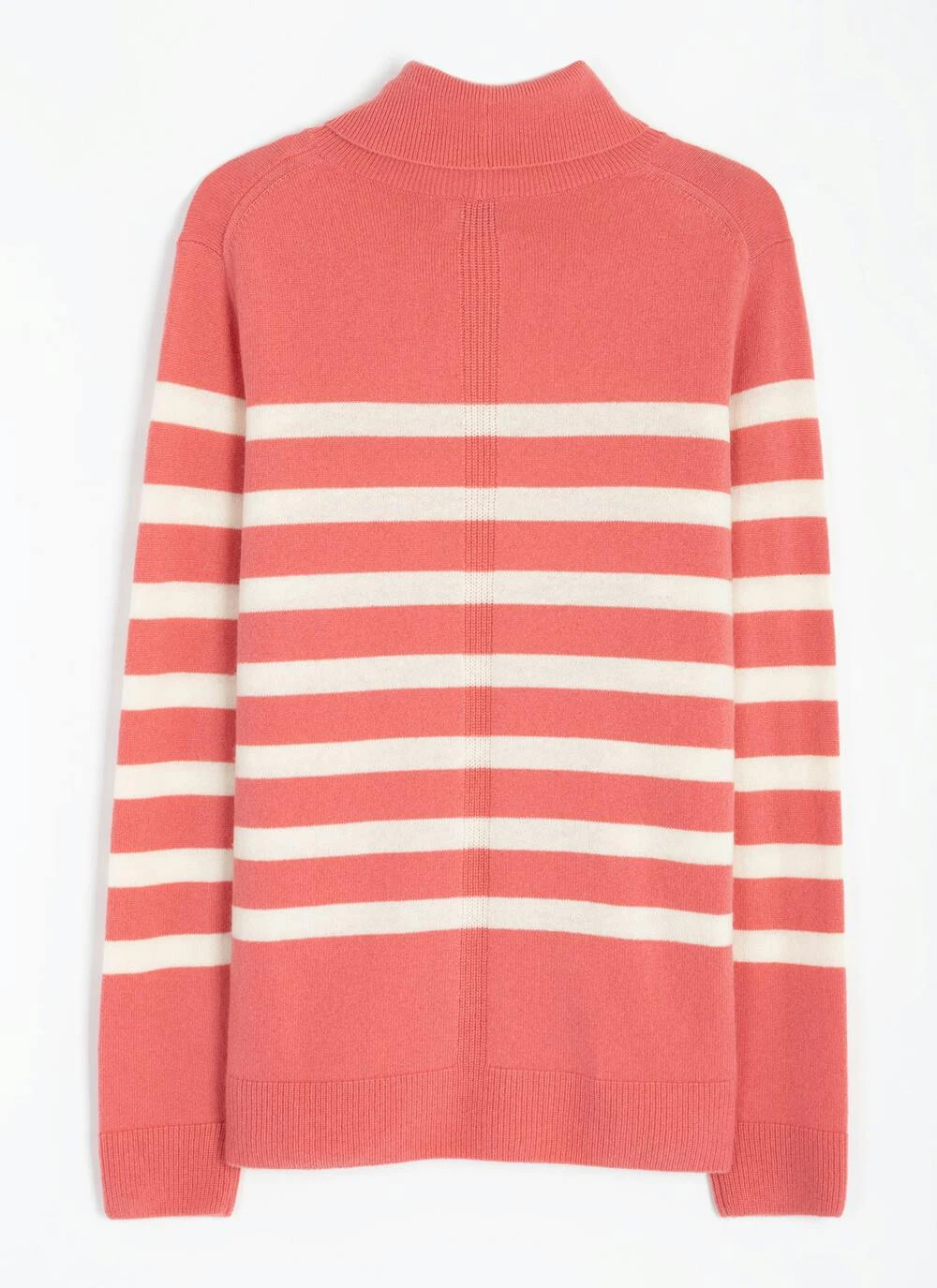 Cashmere Polo Neck Stripe Jumper 3 Cashmere Polo Neck Stripe Jumper - Image 3